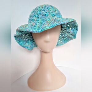 NEW, Crochet sunny bucket hat, 100% cotton, handmade